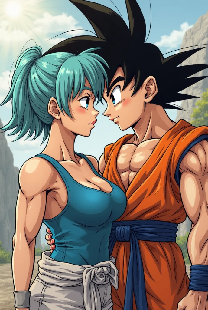Bulma chupando o goku