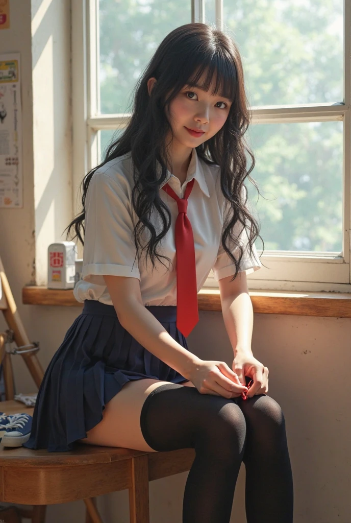 female pervert(​masterpiece:1.4)、(8K、realisitic、Raw photo、top-quality:1.4)、japanes、(1girl in)、beauitful face、(Real Face:1.4)、(Caramel hair、Bun hair:1.3)、Beautiful hairstyle、realisticeyes、Beautiful Detail Eye、(Real Skin:1.3)、Beautiful skin、enticing、超A high resolution、A hyper-realistic、high-detail、the golden ratio、(详细的脸:1.4)、high-school uniform、age19、Cotton white underwear and pleated skirt、NSFW、 Pose(Bend your knees and open your legs)、frontage