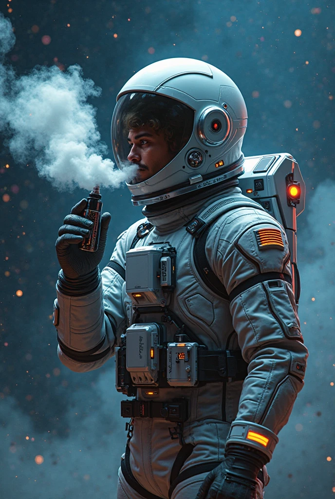 Astronaut man, wearing Astronaut uniform, wearing Astronaut helmet, in a old NASA lab, dirty NASA lab, over growing plants in lab, little white smoke in background, high detailed uniform, perfect shadows, 8k, sun shadow, movie lightning, 8k, RAW photo, best quality, masterpiece, high detail RAW color photo, smoke lightning, cinematic lighting, full body,