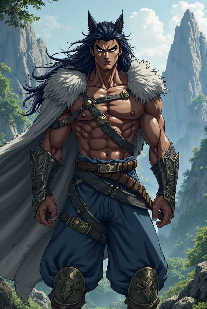 ((best quality)), ((masterpiece)), (detailed), strong barbarian male , handsome , manhwa style