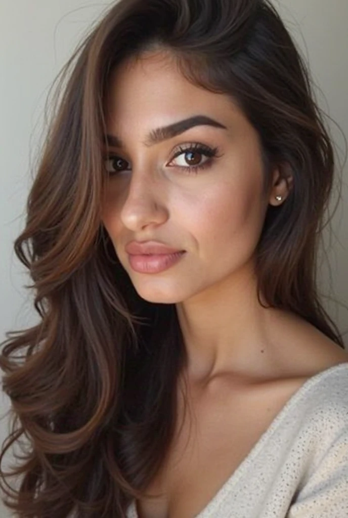 morena, Cabello largo, porno