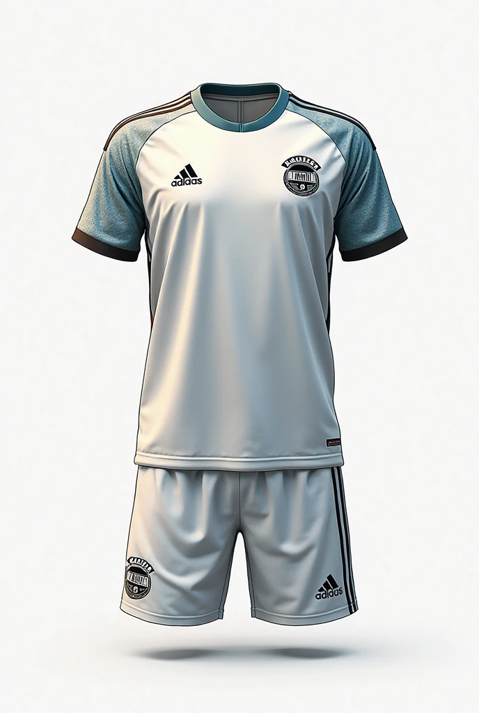 RAW photo,8k uhd,masterpiece, (photorealistic:1.4), best quality, beautiful lighting, 3D Art, C4D, OC render, Douglas Luiz, (full body:1.5),a man, professional soccer player, sports shorts, soccer socks, soccer shoes, soccer ball, man model standing pose, lively, handsome, (white background:1.5)