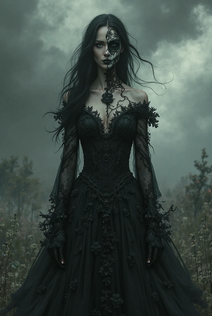 Full body girl costume of Mrs. Nightmare