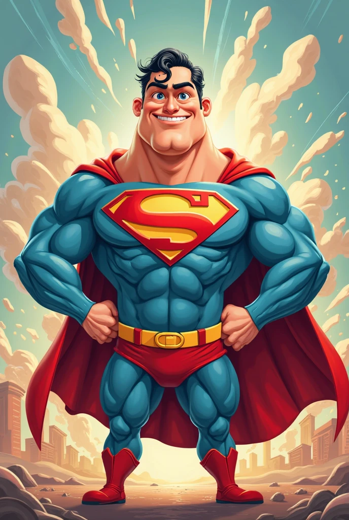 Superman cartoon character