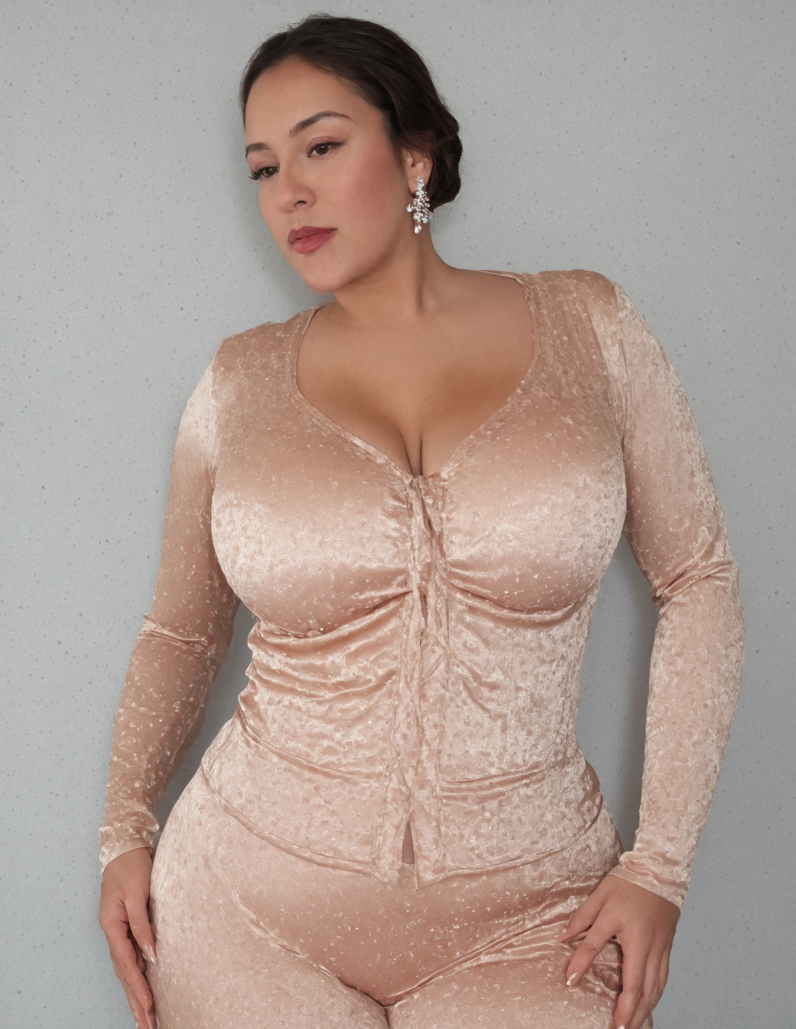 there are two women taking a selfie in the bathroom mirror, see through dress, see through, see - through, revealing clothes, translucent dress, wearing a wet white short dress, opened dress, revealing stylish dress, fishnet clothes, sexy dress, her belly button is exposed, close up half body shot, gorgeous lady, revealing outfit, tight attire, looking hot, mirror selfie, beautiful girl, big ass, huge ass, bbw, from behind, thick, thick thighs, wide hips, bbw, big , sideboob, giant ass, back view, big butt, round butt, tight underwear, underwear halfway off, underwear taking off, grabbing ass, ass spilling over underwear, too thick for clothes, no clothes