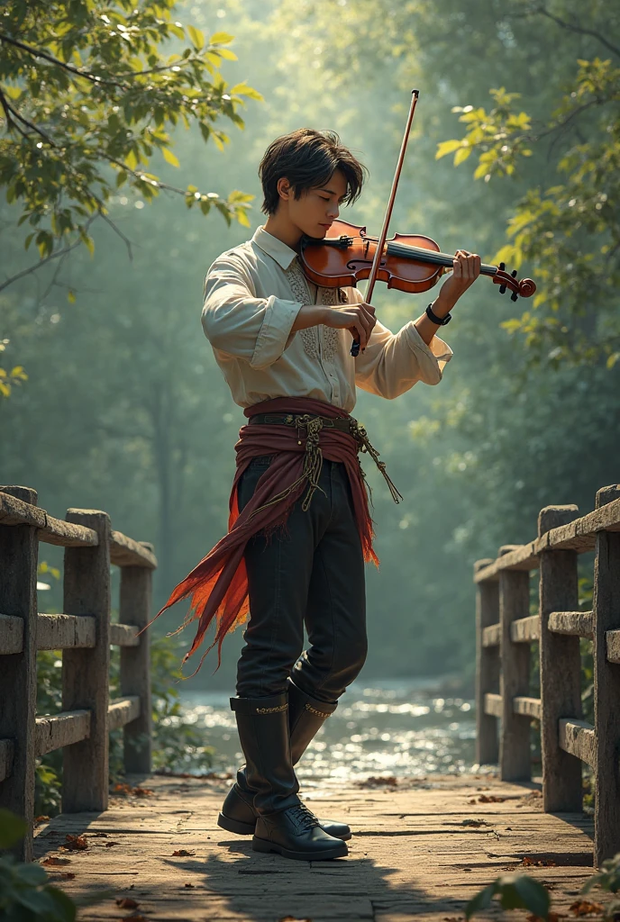 wearing orange and green shorts, standing playing the violin background, you can see Senso-ji temple in japan ), evokes masculine beauty and art.
((images that reflect the strength and masculinity of male models, seductive, sensual, sexy, lusty)) (homoerotism_fullbody_nsfw_seductive) Energy intense vibrant dark colors palette becoming the subject composition, A young man ((shirtless, pantless)) barefoot, in a super sexy seductive photoshot in Kevin Sloan an roberto ferri style 8k resolution, full body, handsome, splendid naked, thin and ripped body, detailed realistic muscles, 20 years old. full body, male model. black hair, green eyes, male gaze. handsome. muscled_fitness_toned_bodyk_bodybuilder romanticism, symbols and metaphors. Beautiful details, quirky, distinctive images, stylistically diverse painting, Intricate detailsfull body, Pencil Sketches by Albert Eckhout enchanting young man, highly detailed beautyfull face, freedom, soul, digital illustration, approaching perfection , dynamic, highly detailed, watercolor painting, artstation, concept art, smooth, sharp focus, illustration in the style of artists like Russ Mills, Sakimichan, Wlop, Loish, Artgerm, Darek Zabrocki, and Jean-Baptiste Monge