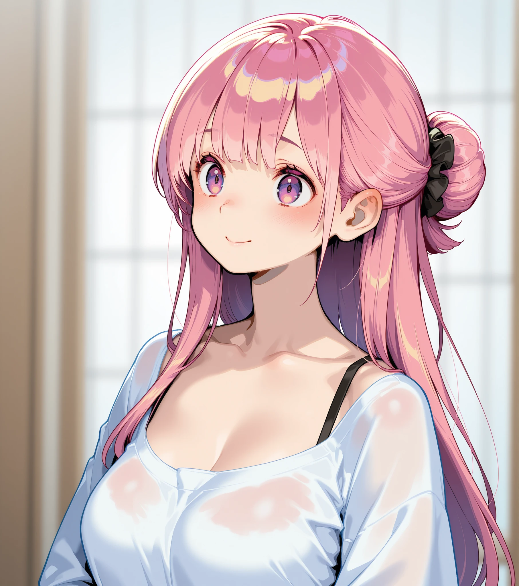 Ono imoko painting style、Akari Yumeno、pink hair、height 140 cm、 popup、 popup、Chinese hairstyle、Chitainan