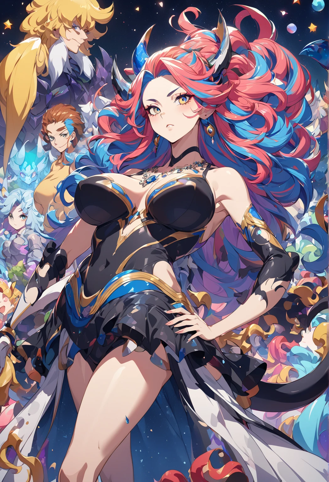 (otherworldly, otherworldly atmosphere, otherworldly appearance), highly insanely detailed, masterpiece, top quality, best quality, highres, 4k, 8k, RAW photo, collar, earrings, jewelry, necklace, armlet,
(long_hair, long hair, random colors cloth, random colors hair, random long hair, dynamic hair, glowing hair, hair over one eye),
(eyelashes, eyeliner, eyeshadow, eyelashes),
makeup,
(dynamic pose), nsfw,
((ancient egyptian theme)), golden ornaments,
1girl, (portrait),
<lora:hll6.3-fluff-a7:1>, <lora:strangling-03:0.7>, by asanagi, 1girl, souryuu asuka langley, orange hair, blue eyes, looking at viewer, hair ornament, red body suit, oversized shirt, strangling, asphyxiation, standing, smile, smug, sweatdrop, spoken heart, in a kitchen,
BREAK
(train interior), scenery, (ancient egyptian ruins), (fantasy world)