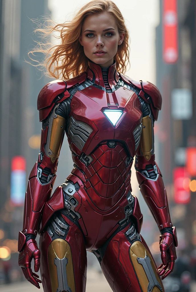 Scene from Movie, an ultra hot gorgeous European woman in iron man armor, age 23, full body shot, sexy action pose, Distorted Space, Distorted Undead in the Background, Lens Flares, Light Shafts, Intricate Details, High Detailed, Volumetric Lighting, 4k Rendering, Stock Photo, Hyper-Realistic, Realistic Textures, Dramatic Lighting, Unreal Engine