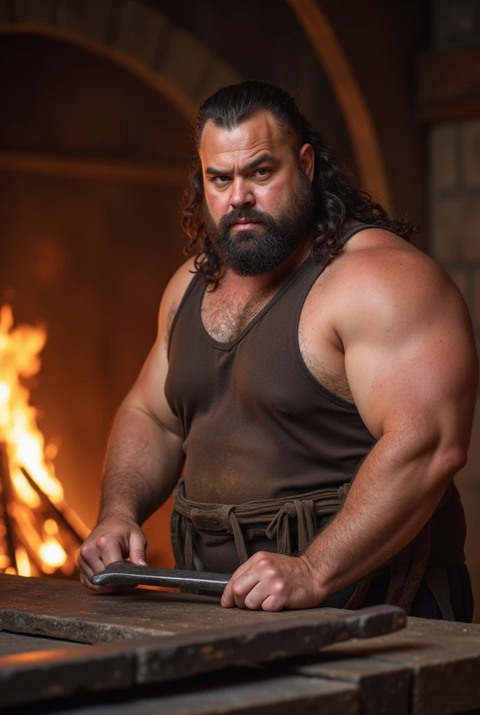 a steely glaze of a grizzled warrior