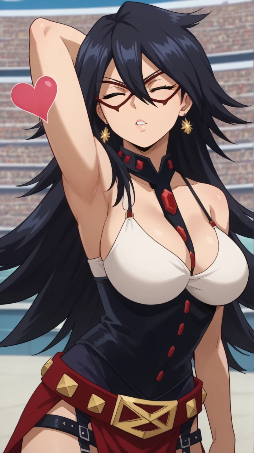 (POV Getting A Present : 1.3), white dress, (night luxury deck background), fire works, Litchi Faye-Ling, mature woman, anime cels style, best quality, high resolution, 1girl, (huge breasts:1.2), beautiful face, Beautiful Finger, Beautiful long legs, Beautiful body, Beautiful Nose,Beautiful character design, black hair, very long hair, ponytail,Bangs,purple eyes, (cowboy shot), smiling, blushing, looking at viewer