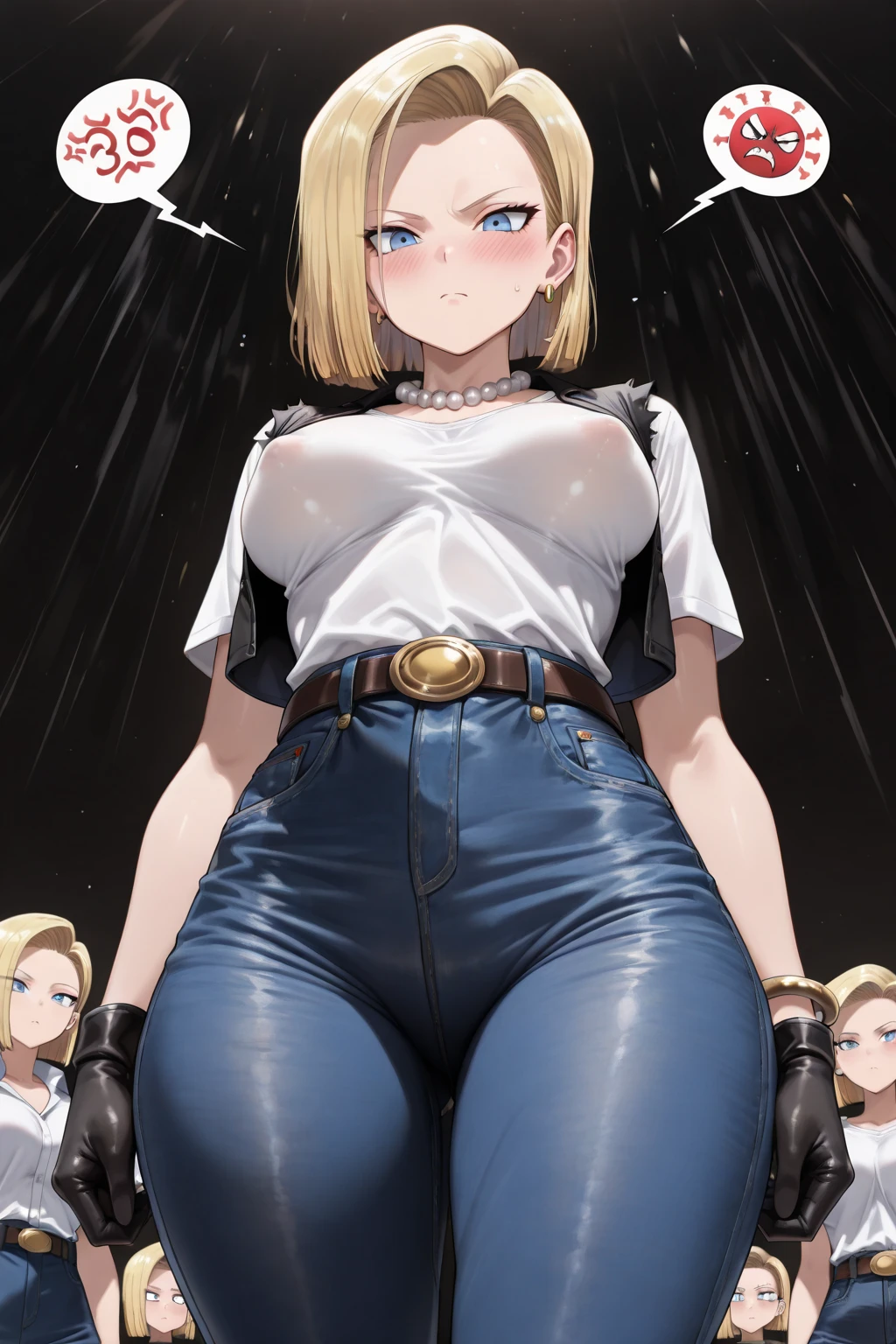 source_anime, rating_explicit, score_9, score_8_up, score_7_up, black_hair, goth, gothic, short_hair, looking at viewer, crop top, skirt, thighhighs, black clotges, android 18, goth girl, ikuchan, rape face, sinister, scheming, green eyes, smirk, standing, indoors, bedroom, fancy wallpaper, 1boy, cuckold, large male, ((size difference)), male head out of frame, front view, light skinned male, pale skinned male, ntr, netorare, standing side by side, standing, giant penis, duo, penis, huge penis