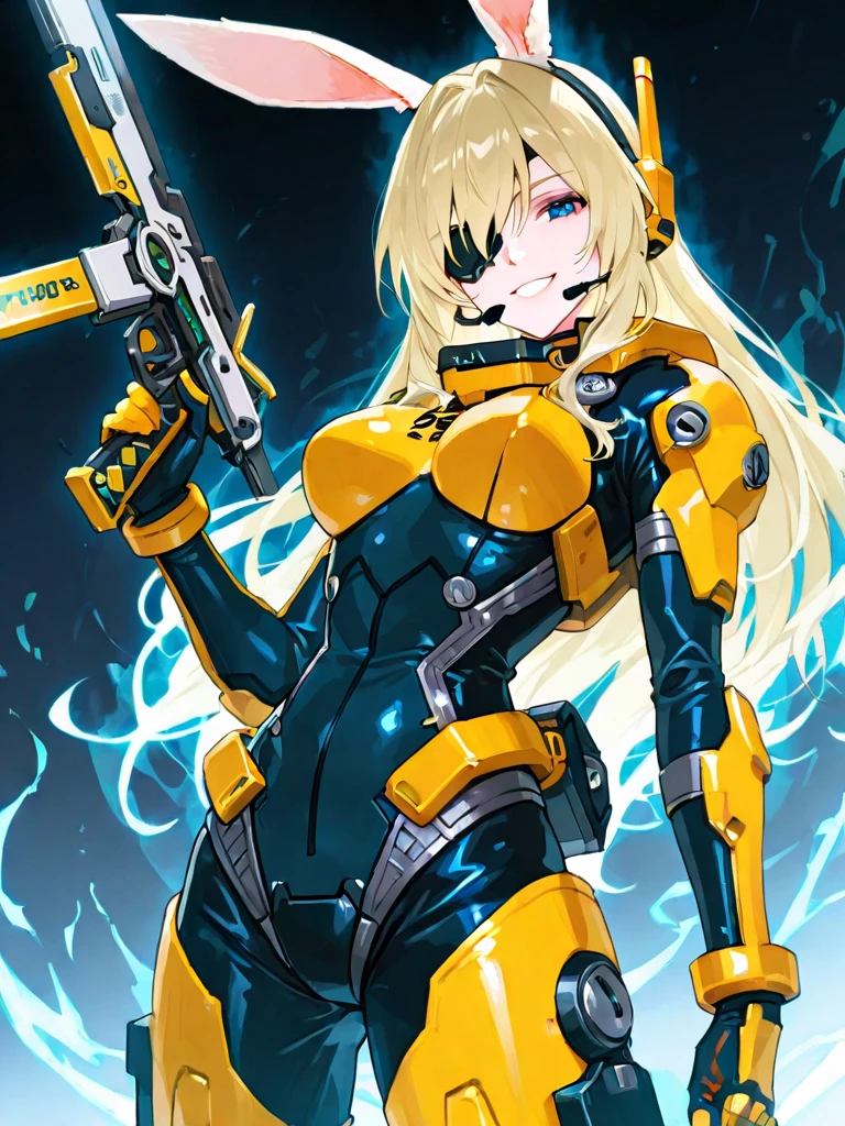 a close up of a woman in a yellow and black outfit, best anime 4k konachan wallpaper, cyberpunk bee, mechanized valkyrie girl, biomechanical oppai, human structure bee concept art, extremely detailed artgerm, based on bumblebee, cyborg wasp, anime style 4 k, oppai cyberpunk, insect trainer girl, bumblebee