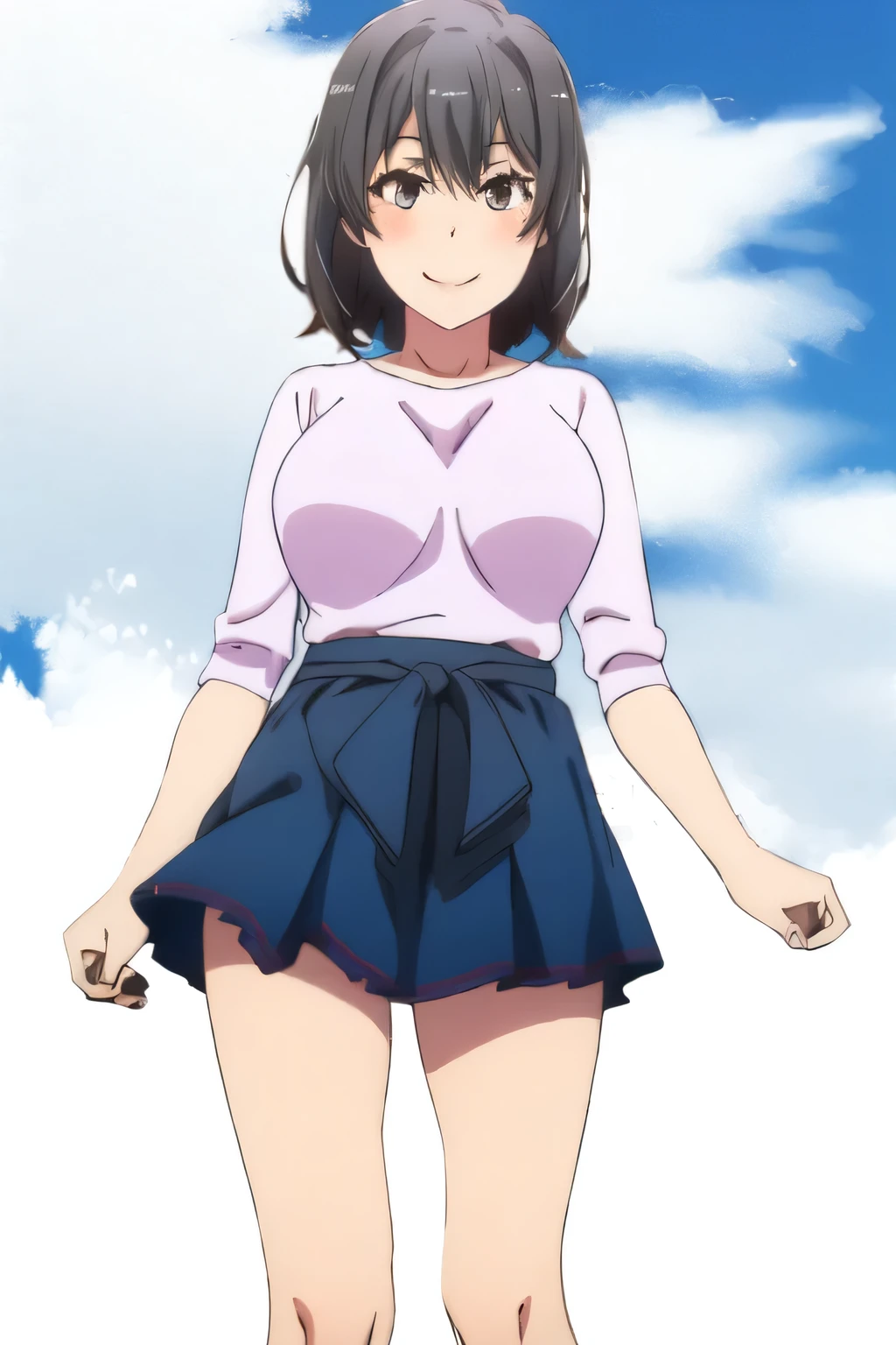 masterpiece, best quality, 独奏,1girl,looking at viewer,city,anime style,
tamaki,White lace panties、Large Breasts、Lift up the skirt of a suit、Get on all fours and stick your butt out、Erotic Illustrations