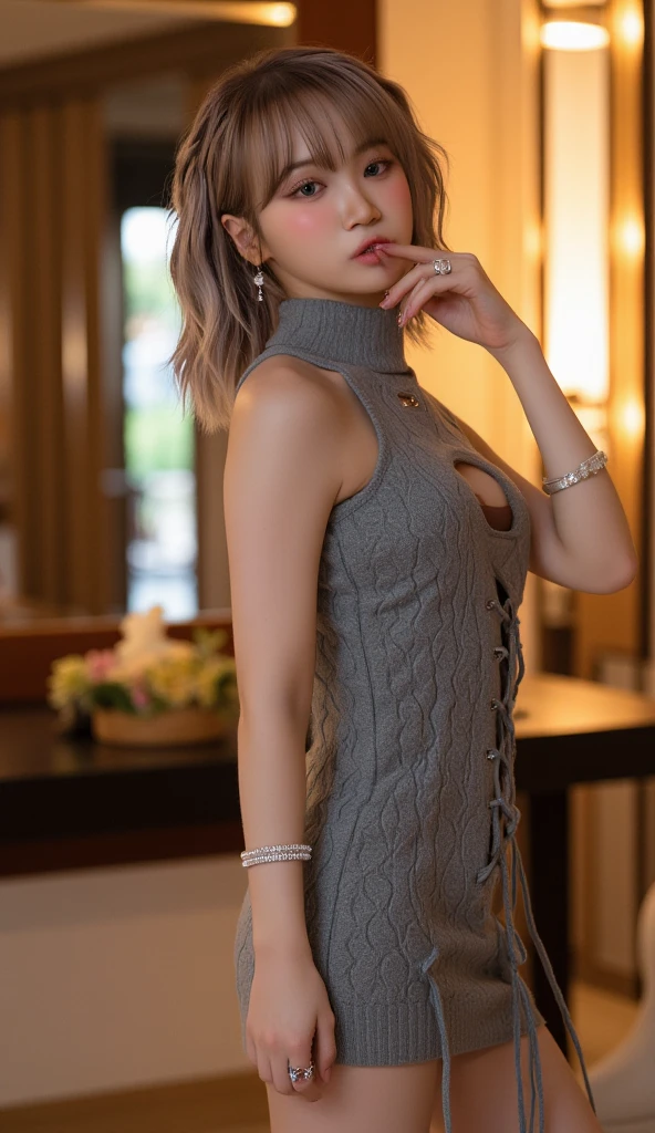 1girl,(black turtleneck evening gown:1.3),sexy pose,best quality,masterpiece,illustration,an extremely delicate and beautiful,CG,unity,8k wallpaper,Amazing,finely detail,masterpiece,official art,extremely detailed CG unity 8k wallpaper,incredibly absurdres,huge filesize,ultra-detailed,highres,extremely detailed,beautiful detailed girl,realistic,full frontal,