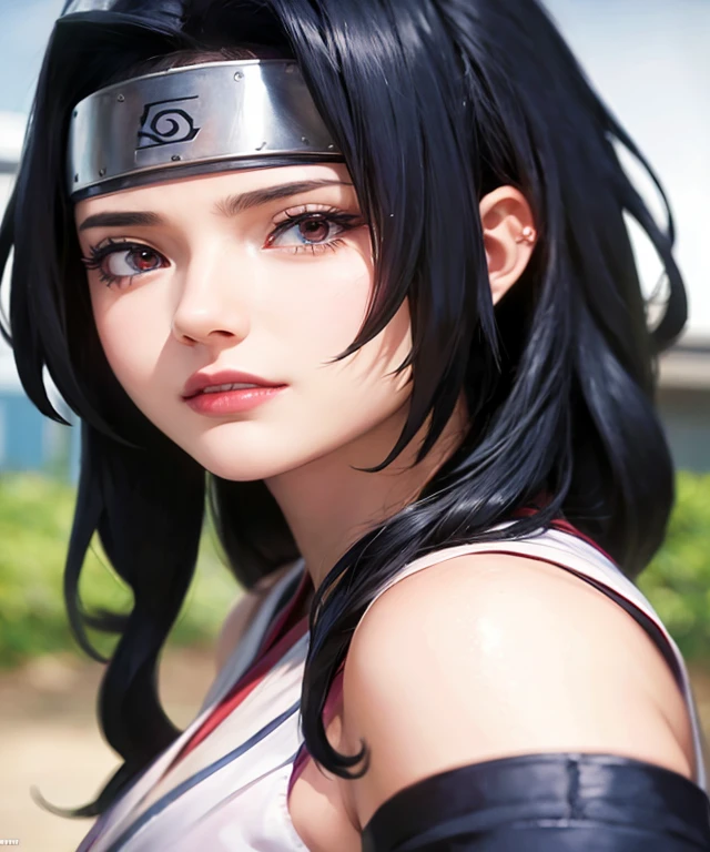 (8K,RAW photos),(best qualtiy),(tmasterpiece),(realisticlying,)(Photorealistic and realistic),(A high resolution),Hyper-detailing,(hentail realism:1.1),beauitful face,1girll,,looks into camera,jpn,Xiaonan\(Naruto\),(AKATSUKI OUTFIT:1.1),(((cleavage))),(((Off-the-shoulder attire))),ssmile,(Be red in the face),upper body photos,dark-blue hair,(Flying White Paper:1.5),profesional lighting、photon maping、physically-based renderingt、Dark theme