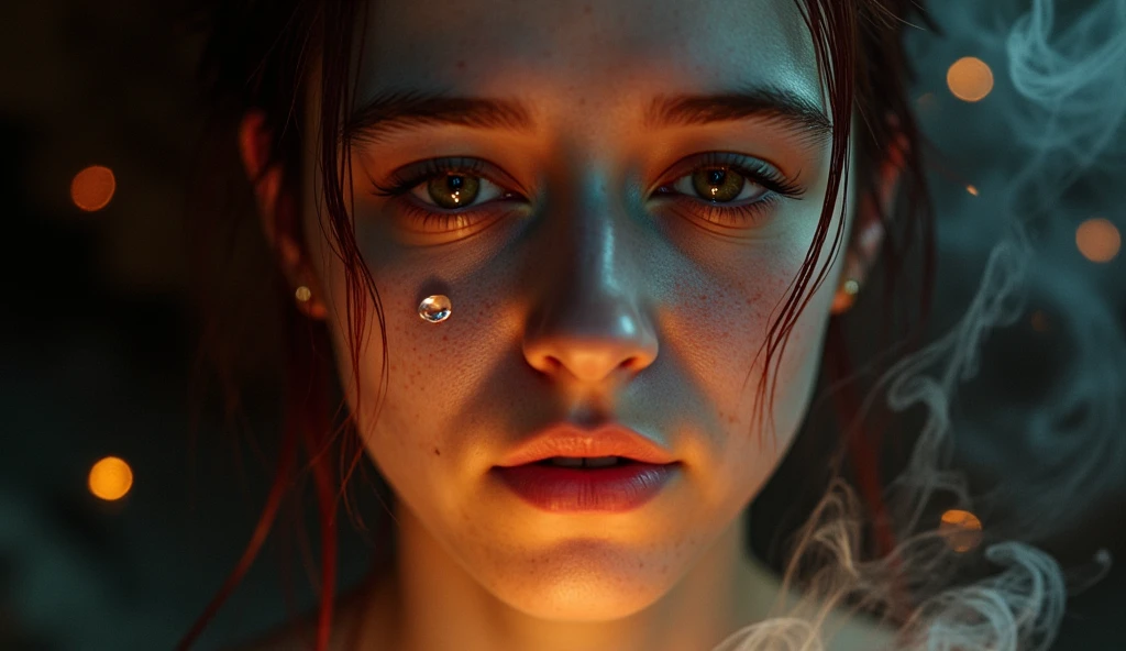 Movie, ((Face close up)), best quality, clear graphics, torch light, (The detail is clear to every hair on the face), 1girl, demonic, evil, nsfw, sexy woman, eye depth, (brother moons), (dead space) ,science fiction, (beautiful glowing red eyes), photo realistic, 20 megapixel, nikon d850, ((vibrant, photo realistic, realistic, dramatic, sharp focus, 8k)), (faded freckles:0.6), subsurface scattering, sharp, retouched, intricate detail, by Greg Rutkowski, by (Jeremy Lipking,:0.8), ((junji ito)), by ralph bakshi,((Silent Hill)), H.R. Giger, Beksinski