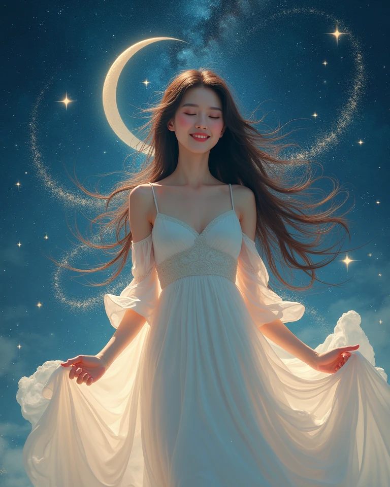 (masterpiece:1.2),(best quality:1.2),(ultra detailed:1.2),(official art:1.3),(beauty and aesthetics:0.9),detailed,(intricate:0.7),(highly detailed),(solo),
<lora:sdxl_yanzhi:1>,yanzhi,paper quilling,moon,stars,sky,universe,cloudy,
delicate countenance,1girl,solo,full body,cute,dynamic pose,(nude, complete naked, medium breasts),<lora:nwsj_xl_v2:0.5>,