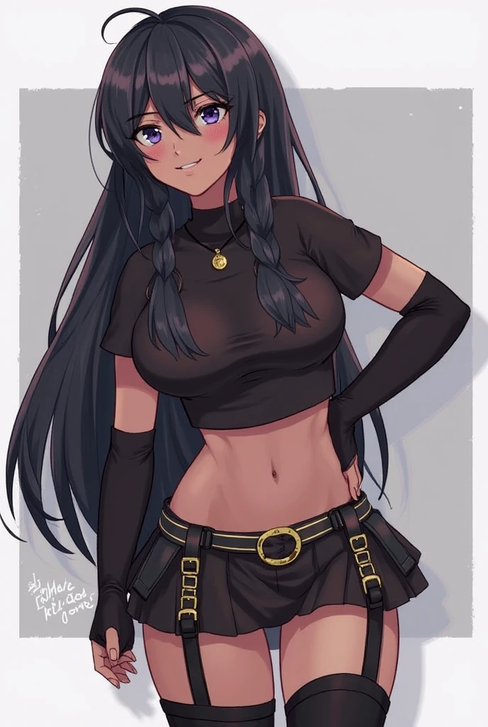 1 female, dark skin, slanty eyes, loop earings, long black straight hair, skimpy dress, black leather jacket crop top, Tight jeans, slim waist, fiesty look, Masterpiece, 4k, University background.