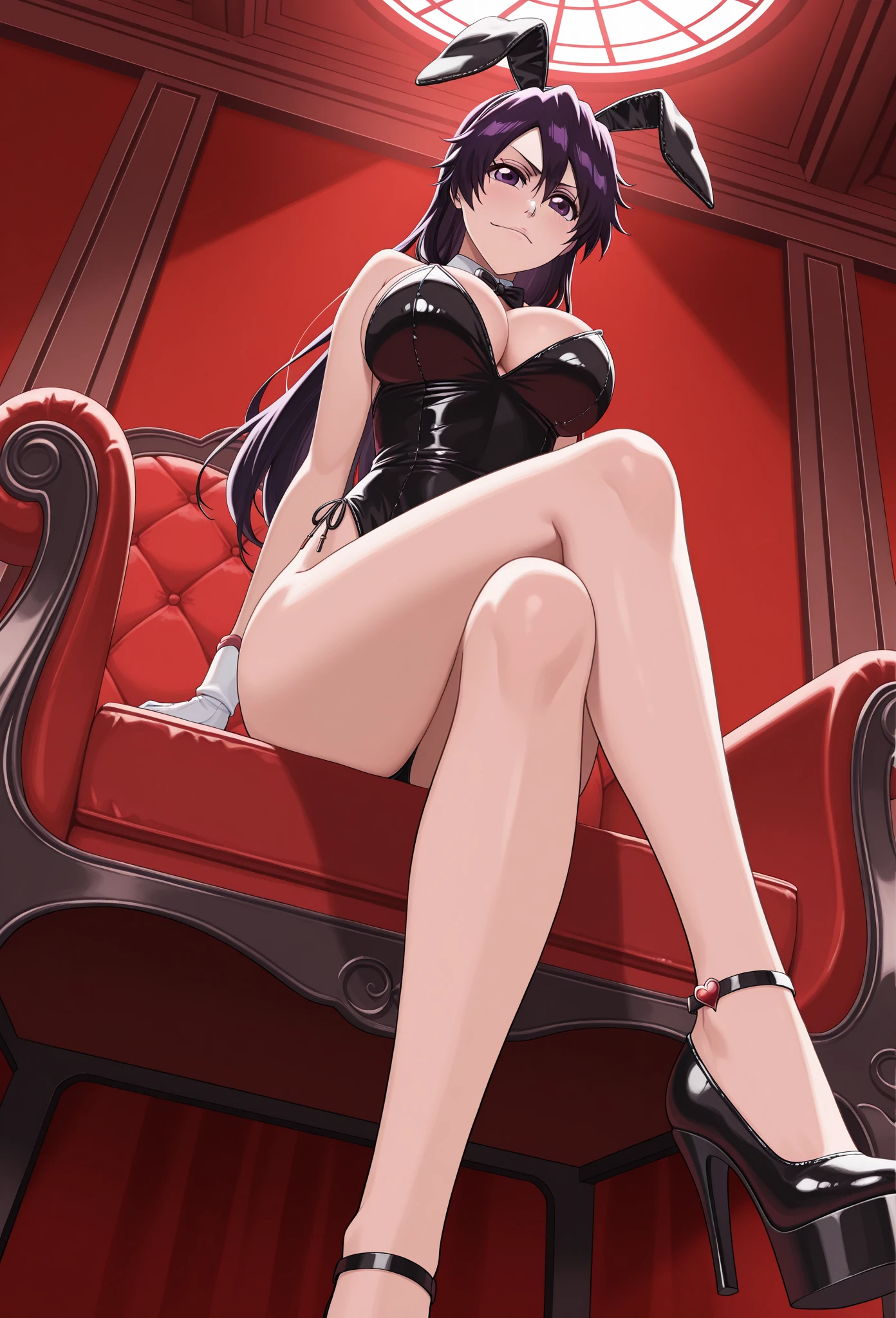 Very sensual woman with her private parts covered and very horny