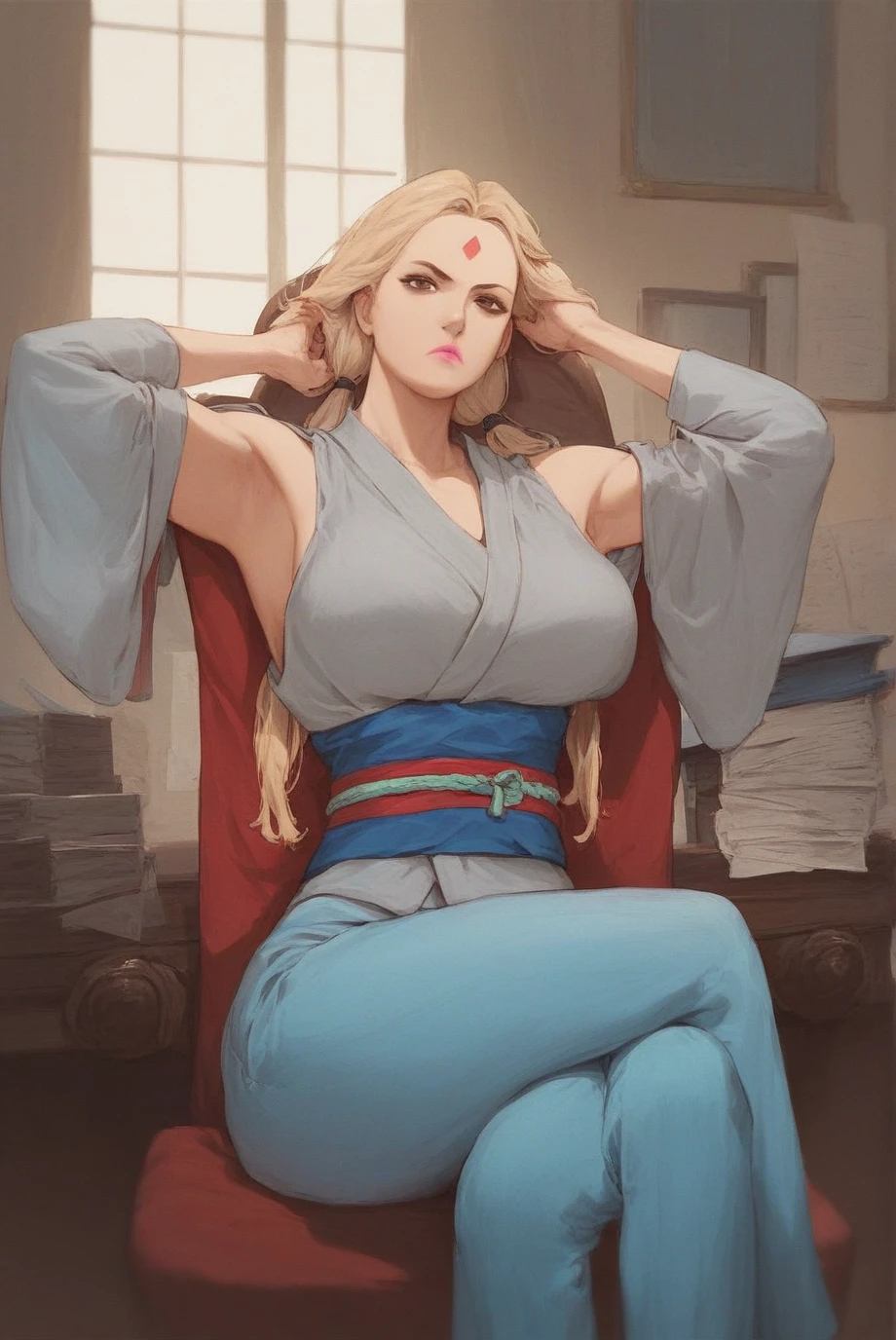 Numerous award-winning masterpiece, with incredible detail, textures and maximum detail), (hyper realistic:1.4), (full-body image:1.6),(beautiful female oni warrior:1.7),( sitting in seiza pose:1.7) (thick curvy and mature body yet muscular:1.5), (reddish fair skin tone:1.3), (wearing off shoulders kimono1.2), (2 long oni horns:1.44),(pointy ears)(white long hair blown by the wind:1.2) (wind effect) (best quality real texture skin), (finely detailed true circle eyes), (finely Detailed and beautiful face that is out of this world:1.6), (The challenging look of the proud warrior), (She has serious gaze in her eyes and a grin on her face:1.3), (Beautiful eyes that sparkle and shine), (Dramatic Light),(A majestic sight), (((dramatic photo))),(Sunny), ((dramatic pose)), (flamboyant photo), (golden hair), epic realistic, faded, art, (art station:1.5), cinematic, ((neutral colors)), (hdr:1.5), (muted colors:1.2), hyper detailed, dramatic light, (intricate details:1.1), complex background,she want to invite a man.40yo woman seeking encounters for dating application,