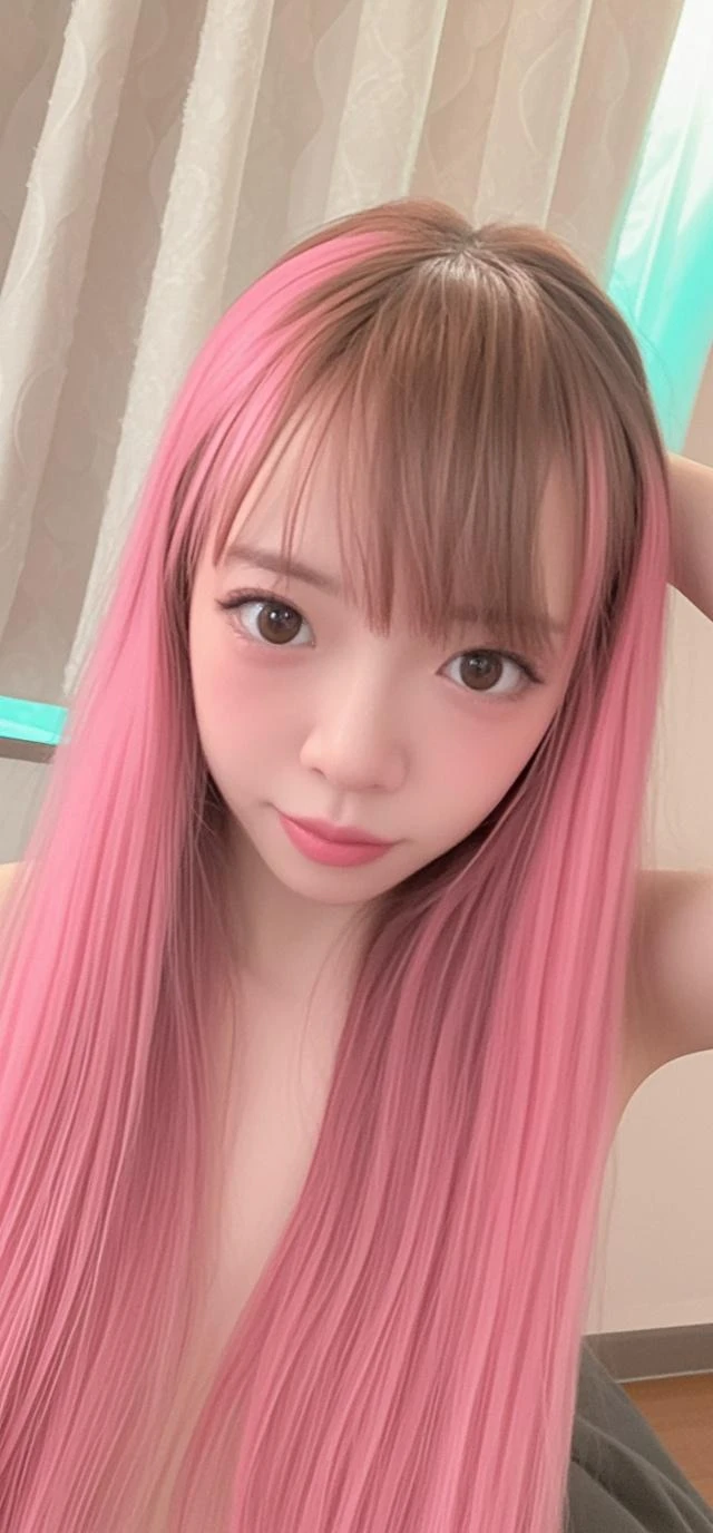 High resolution, masterpiece, Accurate, Anatomically correct, number々Awards for, Highest quality, Corruption, Attention to detail, High resolutionモデル, Very detailed, 超High resolution, Textured skin, The perfect human body、Detailed Background、Complete human、movie light effect, Background Blur, movie, Video recording,
(((night:1.5, 深night:1.8, night scene、Night pool on the roof of the building 、Nighttime pool with pink lighting:1.8),
((Large Breasts Cleavage, Large Breasts, Long Hair, ))
(make up, Slingshot Micro Bikini:1.3)、sexy&Sexual pose