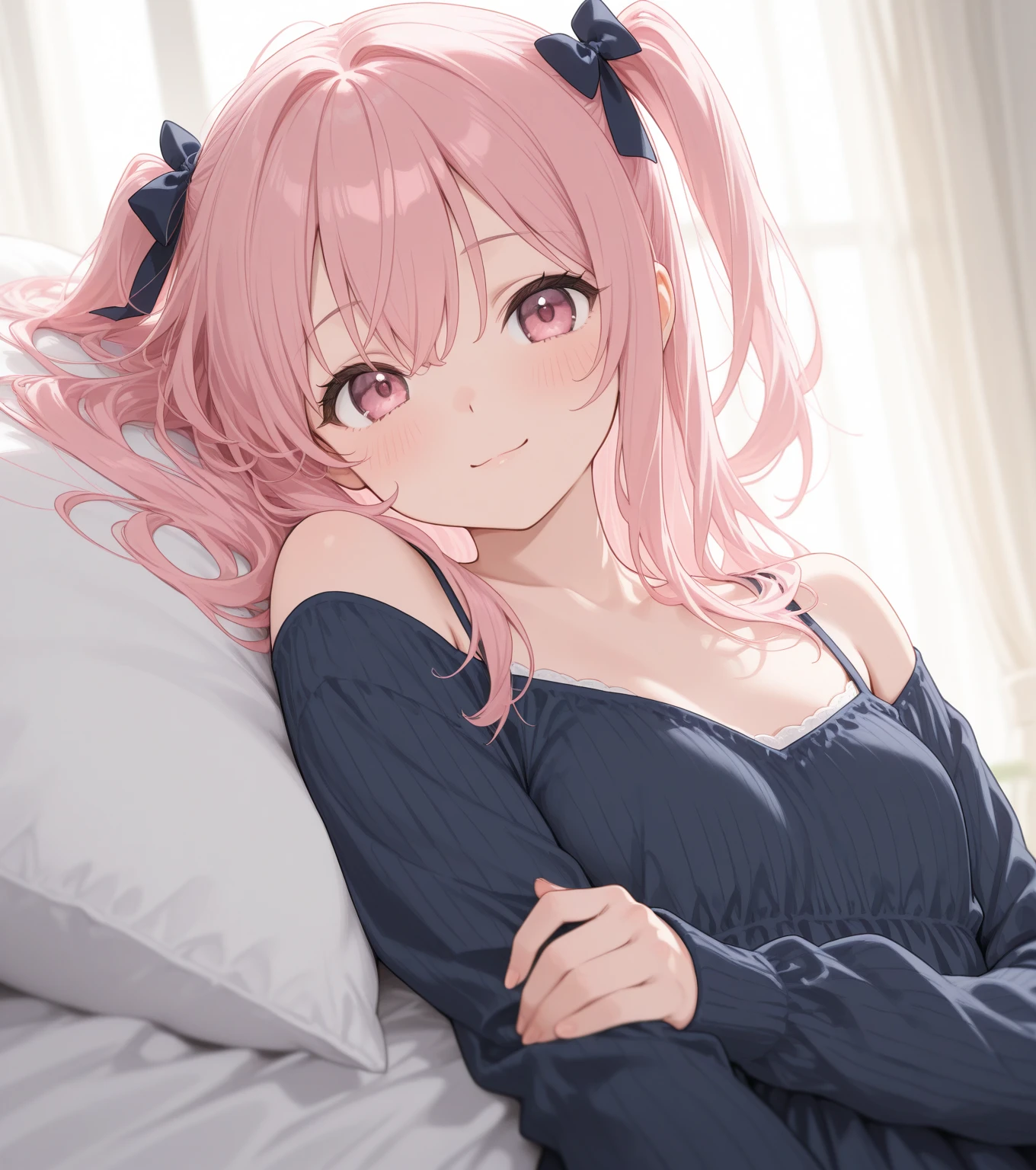 (((Highest quality、masterpiece、Ultra-fine、Ultra-fine、Exquisite、16K、Full HD,Asahi,high school girl,))) 、Dark Eyes、Long eyelashes、White skin、(Pale pink lips、Pale pink cheeks、thin and long)、 ((cute)) ((One person)) 、((Top view,The best smile)) 、(Wide Shot、epic proportion)、