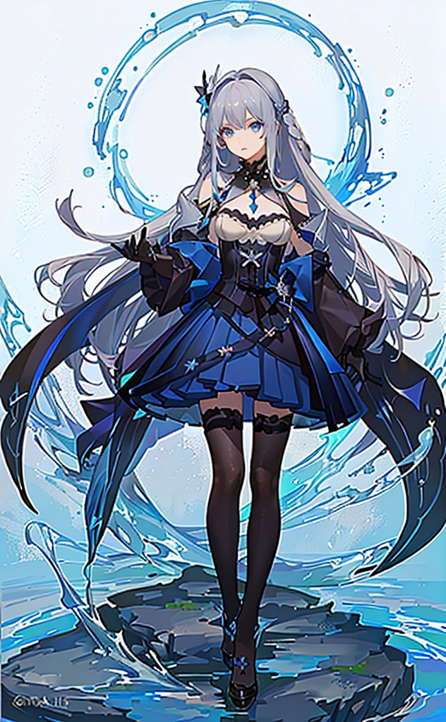 Colorful butterfly, girl, bikini, upper body, witch hat, (detailed face: 1.2), (middle breast), (cleavage), (thigh), long hair, asymmetrical bangs, tarot border, portrait in the center, (no weapon), (bouncing breasts), fantasy feeling, card game illustration,