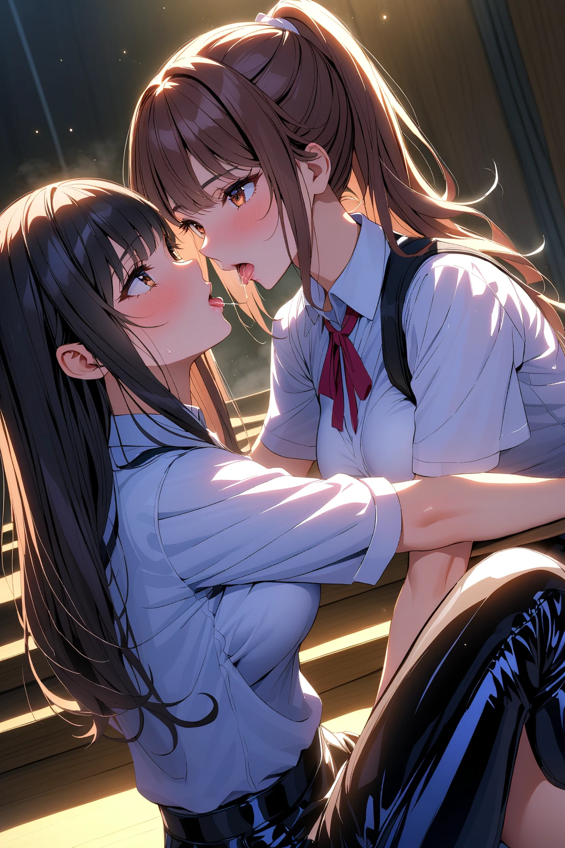 cry,tears,cardigan,miniskirt,masterpiece,best quality,ultra detailed,high resolution,extremely detailed CG, (perfect hand),gang bang,1girl,5boys ,old man,rape, rape, rape,(kiss,kiss,kiss),hand in panties ,hand in panties ,hand in panties, shinonome ena , brown , red tie, ((small breasts, small breasts)), small breasts,from front ,from front ,from front,full body,full body,(((all fours,all fours)))