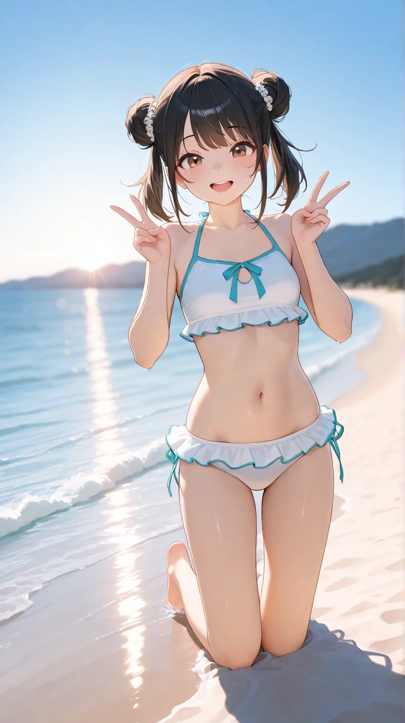 ((((Pose naked))))((((The bikini))))((((small tits))))((((Crying face)))) ((((a very cute))))((((small tits)))) ((((fullnude)))) ((((Ecstatic look))))、((((A look of bewilderment)))) ((((twin-tail hair))))、((((Thin pubic hair))))、((((Very embarrassed look)))) ((((fullnude))))(((View here)))、(((Shyness))) 1 Adult Girl,NSFW,sixteen years old,(younger sister),(gals),(long)(((Complete nudity))), (small tits, delicate and long legs)A slender,((Black hair)),((Blue eyes)),((((Smile very shyly)))), (((slender))), ((cum all over the body)),,(((masutepiece))), (bich),(crass room),(((Best Quality))), ((Ultra-detailed)), ((full of sweat)), ((extremely delicate and beautiful)),(dripping),((No Underwear)), (((Lustrous body))), (Long hair), ((cum all over the body))((red blush))(((embarrassed from)))((Underhair))((エロ))(((barechested))) ((top-quality))、((masterpiece))