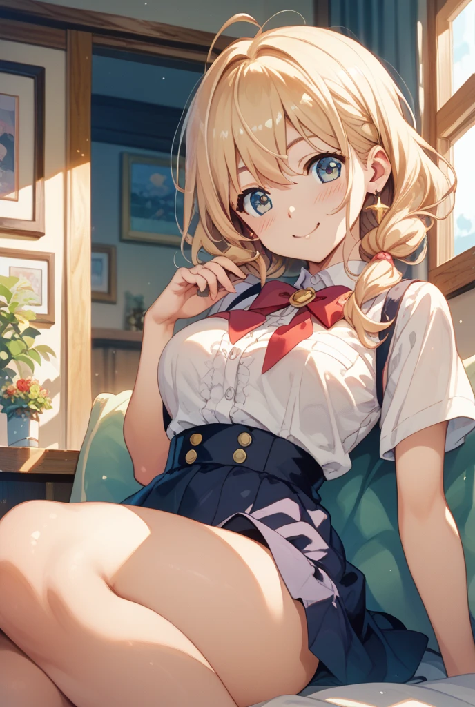 、quality、超高分辨率、photore、一个精致美丽的北欧女孩的photore、Extraordinary beautiful girl、outstanding outstanding、Love and beautiful legs、(pure love face_v1:0.008)、Beautiful banger and shiny skin、bangs between eyes、Shiny beautiful hair、Silky hair、finer hair、High definition eye-catching, combed blonde hair,Bright and clear, Big eyes sparkle with charming light、eyeline、Double eyelid full body portrait、Frustrated、Red blush、embarrassed from、glarelight、 shiny little necklace and earrings, shiny lip: 1.4, Humiliated、impatient、Frustrated、Frightened、glarelight、(There are a lot of them:1.4)(大腿内There are a lot of them:1.2)、Red blush、Tears are embarrassing、White under underwear、White lace bra、Open the knee、、Doing it、Disheveled clothes、Dressing、Obscenity exposed、Wear sweaty、turf、underwear is transparent、Neat girl,18yr old, (high school school uniforms: 1.0),curlies, slanted bangs, Long gray hair, eBlue eyes, , In the classroom under the setting sun, sit on chair