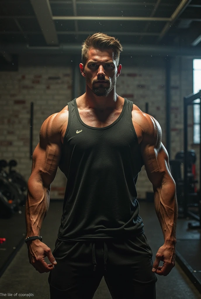 An 18-year-old boy bodybuilder, embodying the perfect fusion of Joey Lawrence and Cody Calafiore with military haircut, exuding an aura of strength and confidence. Enhanced with HDR technology, this image depicts a true masterpiece, 4K resolution, outdoor lighting, majestic pose, perfect muscle structure, in the style of Gymantics Magazine, low-cut midriff, pec cleavage