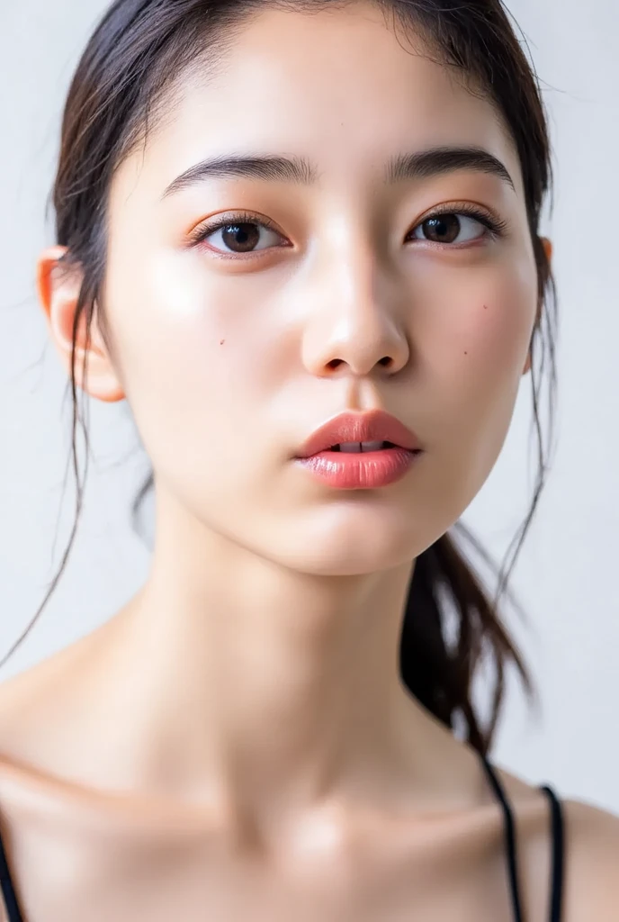 ((Highest quality, 8k, masterpiece :1.3)), One girl, Beautiful woman with slim abdominal muscles :1.3, (Random Hairstyles, Huge breasts :1.2), Wrapped in a bath towel :1.2, Highly detailed face, Fine grain, double eyelid、Japanese women