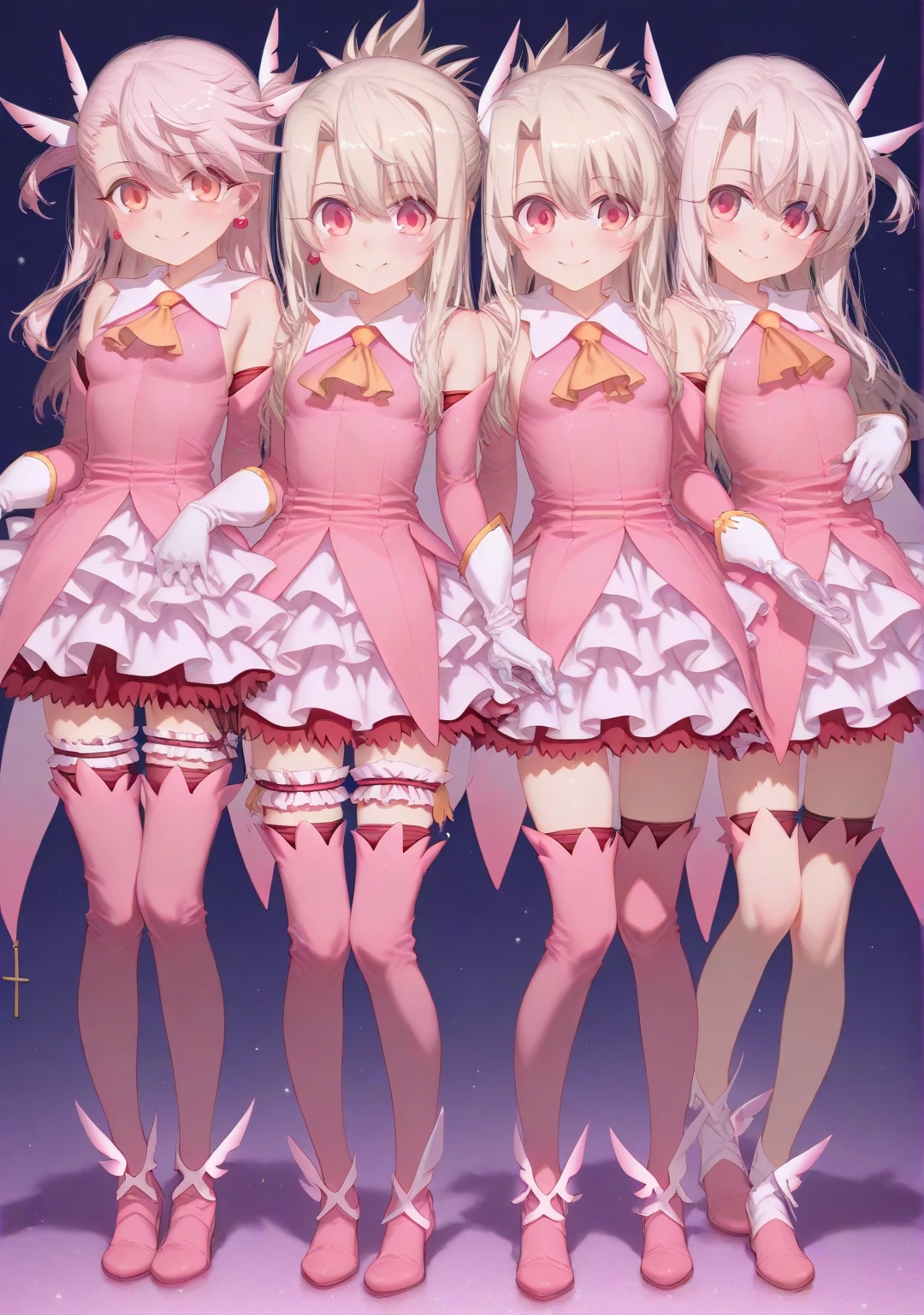 1 Girl, Medium Tits, Starry Eyes, (8k, RAW Photo, High Sensitivity, Best Quality, Masterpiece, Ultra High Resolution, Realism: 1.25), Blush, (Very Detailed CG Unity 8k Wallpaper, Best Quality, High Resolution: 1.2), (ultra_detailed, UHD: 1.2), Perfect Lighting, Unique, (1 Girl: 1.4), (Pretty Girl: 1.2), Unreal Engine, Side Light, White Hair, Fox Ears, Purple Eyes, Perfect Face, Detailed Face, Perfect Body, Beautiful Eyes, Beautiful Face, (Bright Skin: 1.4), Idol, (Full Body), Red T-shirt, Transparent,