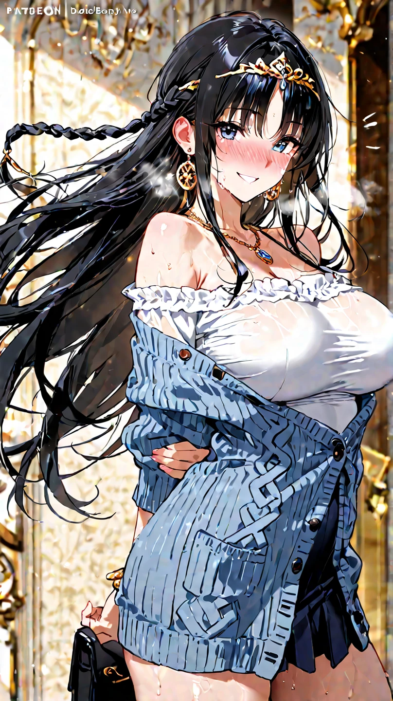 (anime moe style)),((game CG)),(masterpiece),(highest quality), (Super detailed),shape,((very delicate and beautiful)), ,sharp look,looking at the viewer,(((28 year old female)),((whole body)),detailed face and eyes,Intense eyes like jewels,(loosely braided long hair),,,(super huge breasts,long and slightly saggy breasts,) plump body Dancer, semi-transparent clothing, dynamic dancer, ultra-mini skirt, dancer clothing