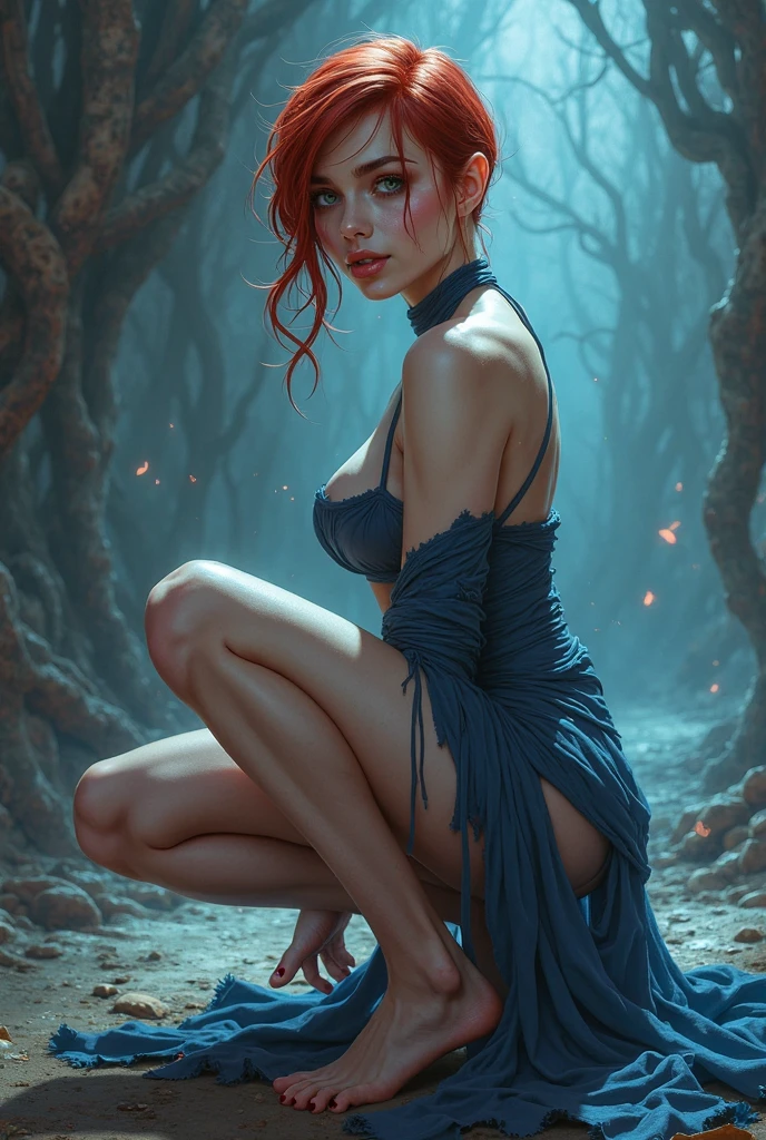 score_9, score_8_up, score_7_up, solo, 1girl, sitting, side view, back view, seductive, curvy, full body, thighhighs, legs, feet, nude, very beautiful, wizard, wearing only towel, white towel, black trim, in hot springs, fantasy, onsen, sakura tree, cherry blossoms, legs focus, legs close-up, epic, concept art, realistic, highly detailed, black and red theme, candlelight, night, dark, soft lighting