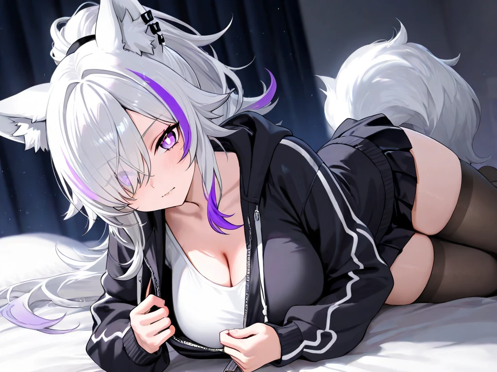 1 girl, medium breasts, Eyes like the starry sky, (8K, RAW photo, High sensitivity, highest quality, masterpiece, Ultra High resolution, realism: 1.25), blush, (Very Detailed CG Unity 8K Wallpaper, highest quality, High resolution: 1.2), (ultra_be familiar with, UHD: 1.2), perfect lighting, Personal, (1 girl: 1.4), (pretty girl: 1.2), unreal engine, side light, gray hair, fox ears, purple eyes, perfect face, be familiar with顔, perfect body, beautiful eyes, beautiful face, (bright skin: 1.4), Idol, (whole body), Red T-shirt, transparent,