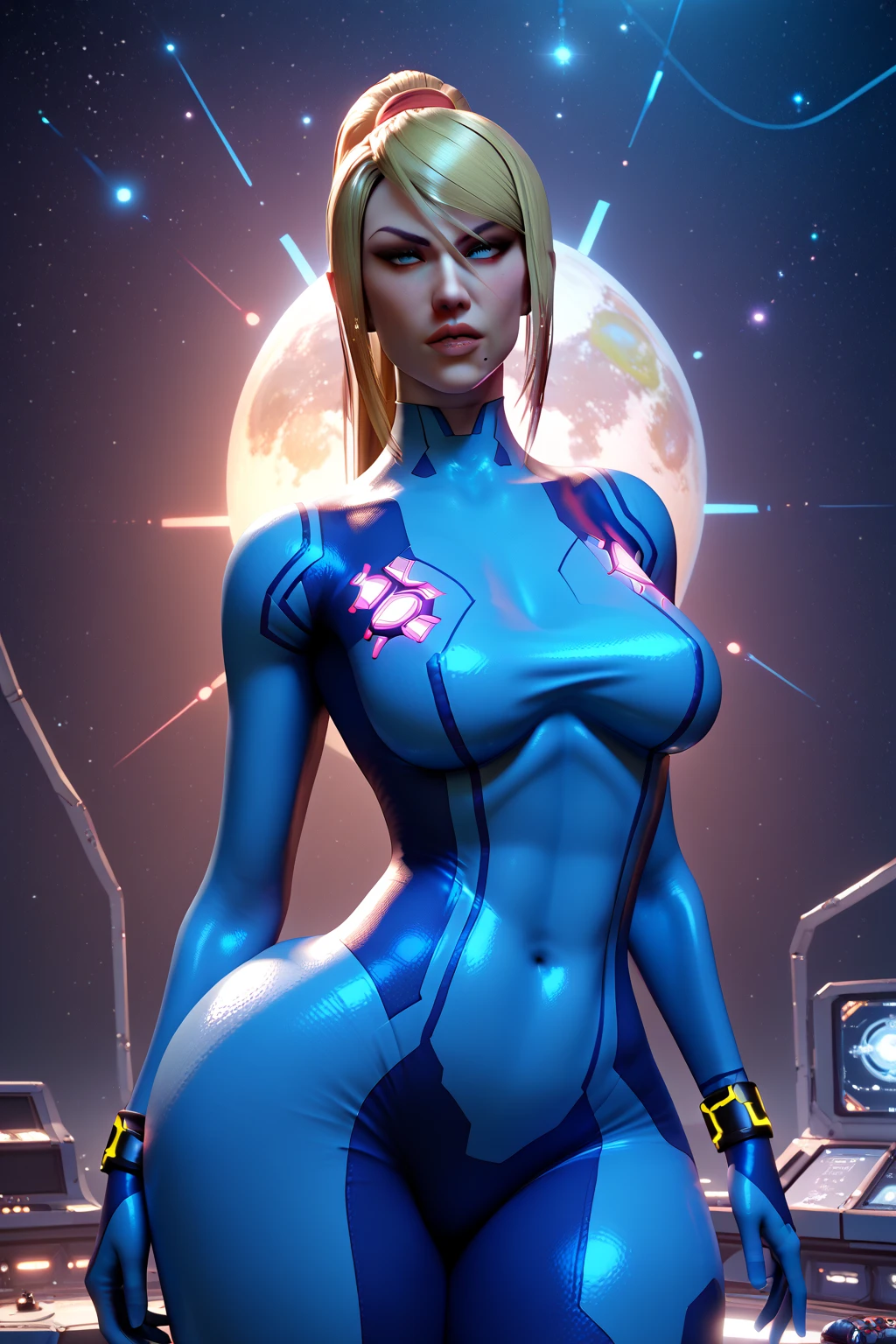 samu amran muscle woman space suit