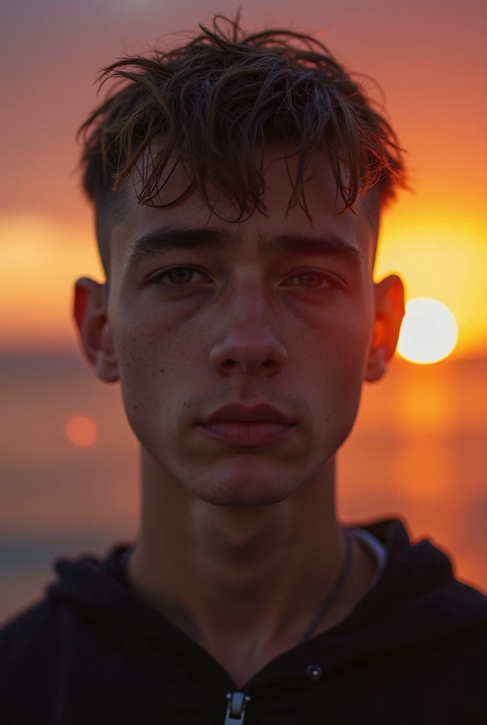 Muscular teenage boy
