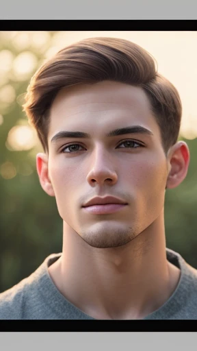 A man lying in the forest, detailed portrait, handsome male l detailed eyes, male detailed lips, extremely detailed face, longeyelashes, peaceful expression, natural landscape, lush greenery, sunlight filtering through the trees, soft warm lighting, highly detailed, photorealistic, 8k, masterpiece, cinematic, dramatic lighting
