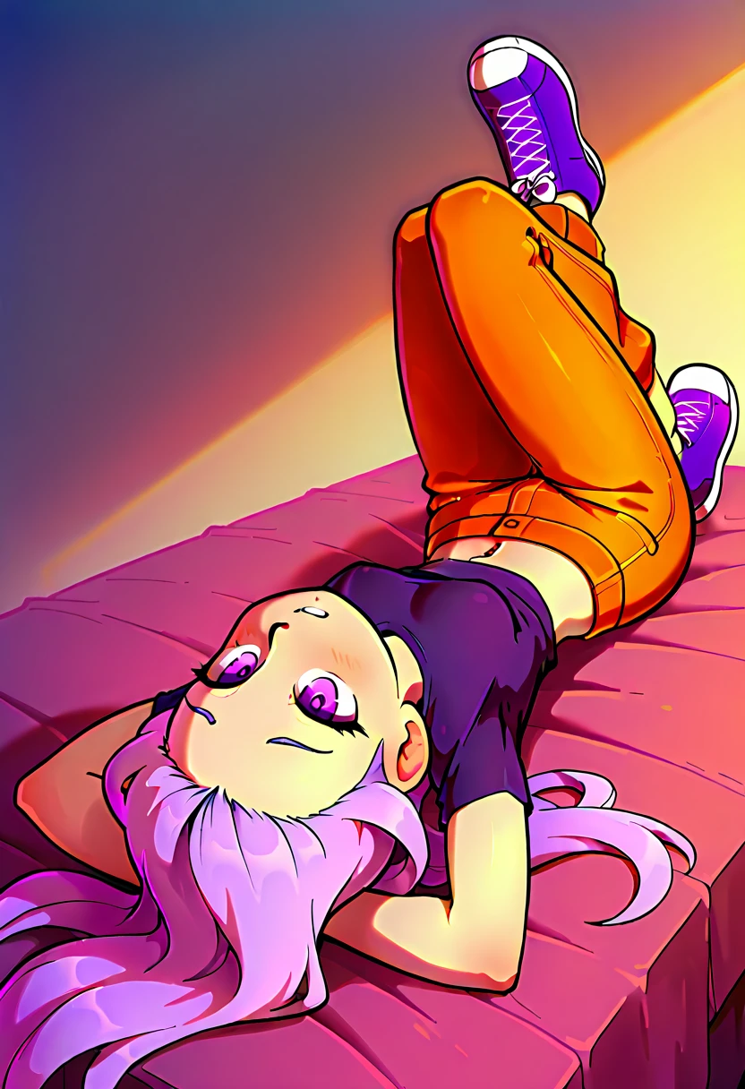 girl,hands,(synthwave,sunset),(peaceful,chill,sparkles,indoors,outdoors,prettify),Nile Background,Crouching,Tribal Braids,pink Singlet,puce Torn Jeans,vocaloid,Childish Panties ,(masterpiece,detailed,highres,vibrant:1.4) <lora:3shot:1>