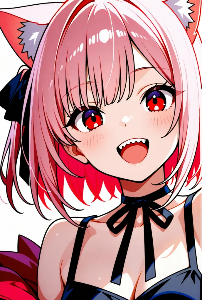 red, tongue,Gal,Earrings,red