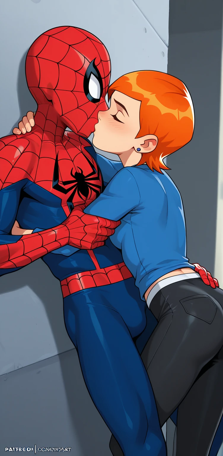 Deadpooll and spider man having gay sex