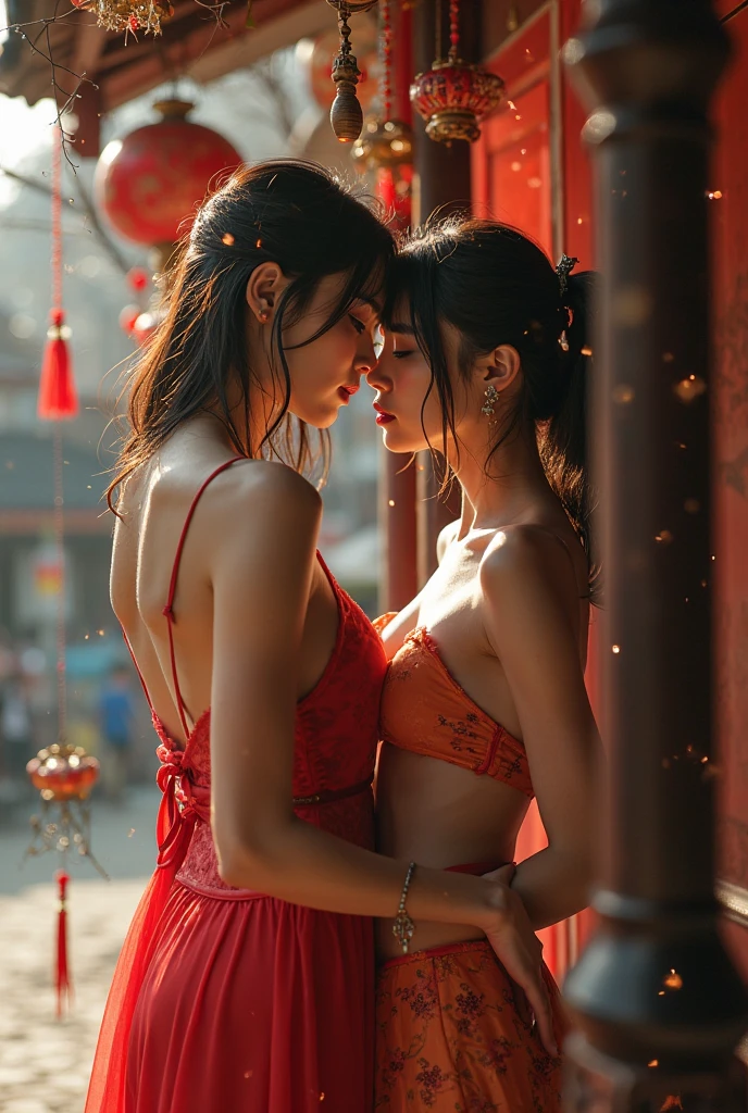 Hot Korean girl wearing saree sucking dick


