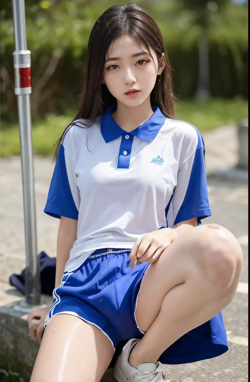 JC Track and field club Uniform Slim Big breasts