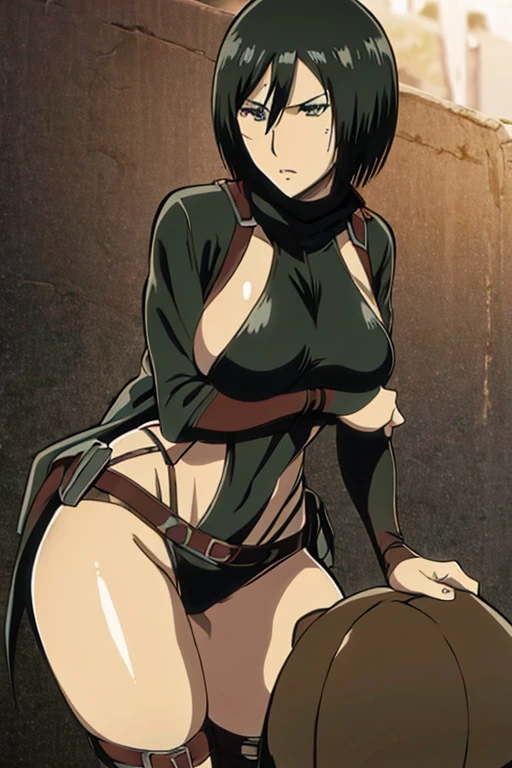 curvy sexy season 1 mikasa from attack on titan
