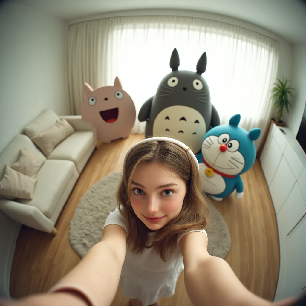 "Fisheye Fusion" - Las dimensiones reales x Anime se fusionan en un selfie épico! ✨