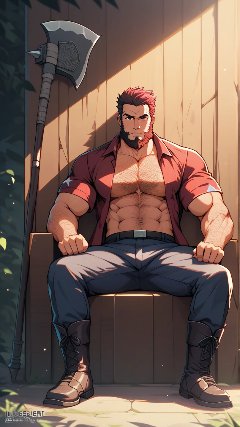 embedding:urn:air:sd1:embedding:civitai:222256@250708, , score_9, score_8_up, score_7_up, masterpiece, , line art, detailed ,  LtSurge, male, blond hair, dog tags, topples, nipples, sweating, camo pants, belt, blue eyes, sitting on bench, tired, post exercise, bench