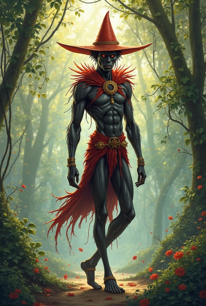 diterlizziartai  watseixl
a Aztec voodoo doctor, with a (hunchback) body and thin limbs, breaded hairs, wearing (a giant voodoo mask) larger than himself. His dark skin is adorned with intricate body painting, set in a dark fantasy world.
[(details:1.2): [ (many small details:1.3) : [ (many ultrasmall details: 1.2):(very detailed ultrasmall edges and microrelief:1.5):0.7 ]: 0.4 ] :0.2]
   <lora:DiTerlizziArtAIcc:0.7> <lora:watseixlv3:0.6>