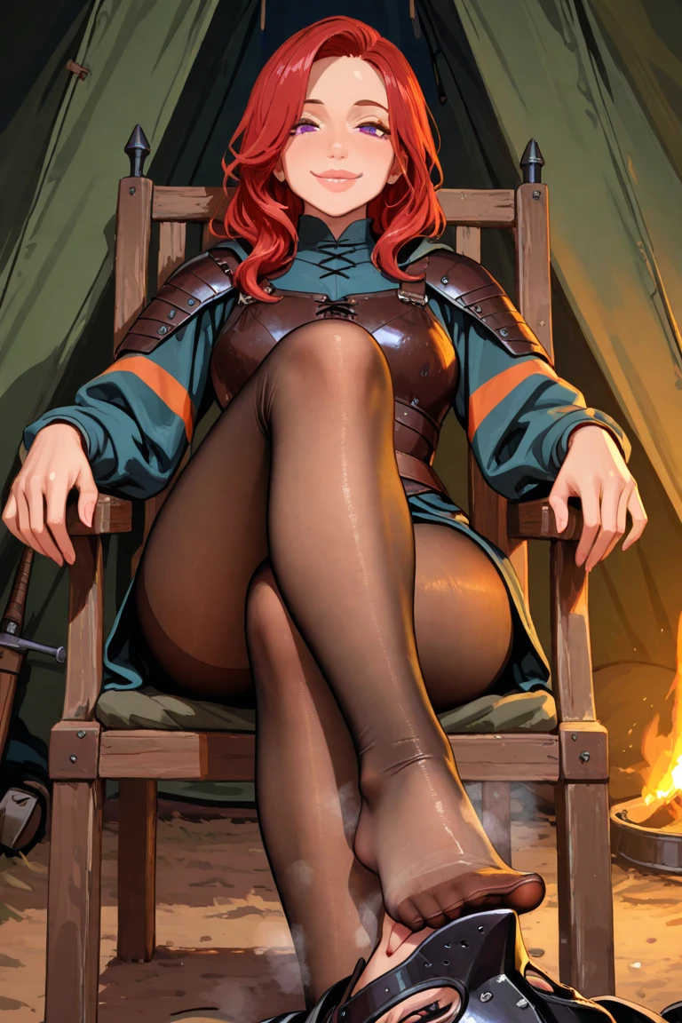 (8K, RAW photo, highest quality, masterpiece:1.3, retro artstyle,very be familiar with, perfect anatomy), (I'll give it to you, full nudeの, 1 girl, alone), beautiful skin, alone, earrings, ((full nude)), (full body shot), forest background, eyebrows visible through hair, bangs, redhead, brown eyes, (beautiful and be familiar with eyes:1.5), smile, looking at the viewer, smooth abs 1.5, (Suspended chest:1.3, be familiar with), cleavage, (beautiful body:1.5, smooth curve, It feels soft), (show off my pussy, genuine, In detail), (organize:1.5), (pussy juice:1.6), (sitting, Spread your legs in an M shape, pick one up'waist),outdoor,((full nude))